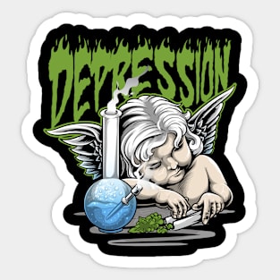 DEPRESSION Sticker